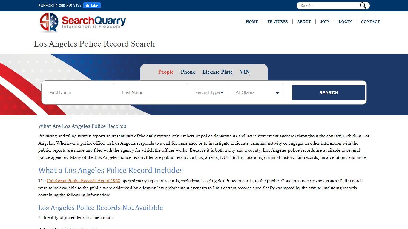 Los Angeles Police Record Search | Enter a Name to View ...